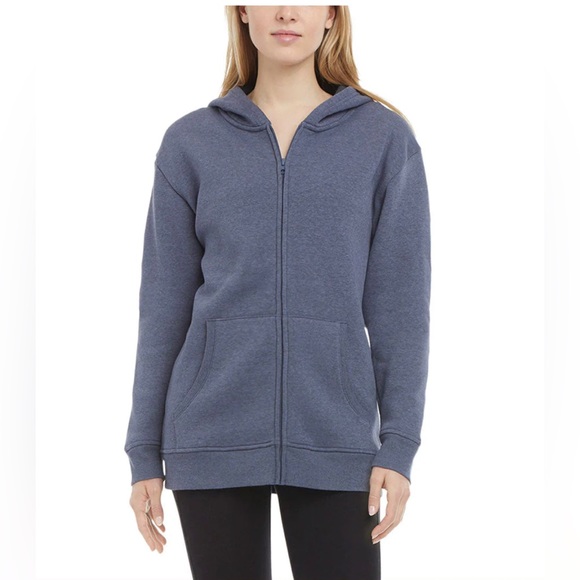 Danskin Ladies' Ultra Cozy Full Zip Hoodie Jacket - Picture 1 of 7